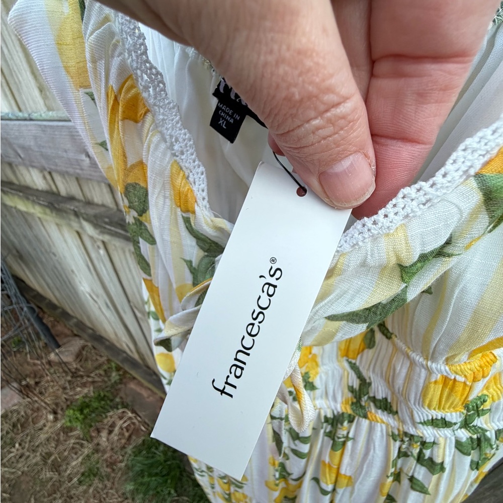 Trixxi Lemon Print Maxi Dress - Picture 4 of 6